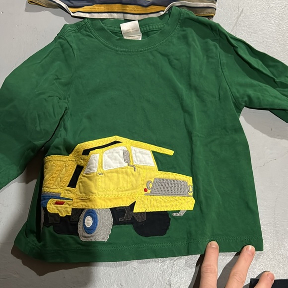 Lot 5 long sleeved toddler boy cotton play shirts - Picture 6 of 11